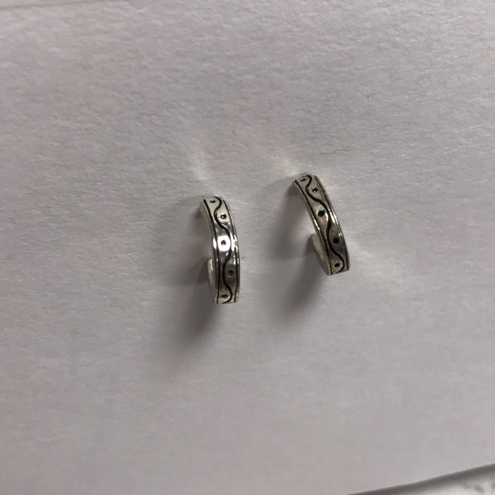 Small Silver Hoops